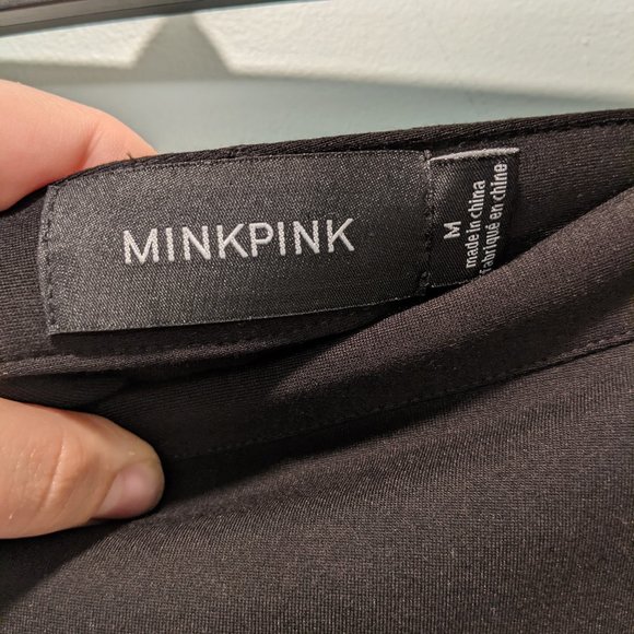MINKPINK Flippy Flare Black Skirt - Picture 4 of 5